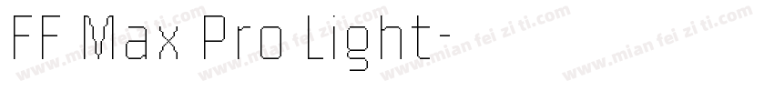 FF Max Pro Light字体转换
